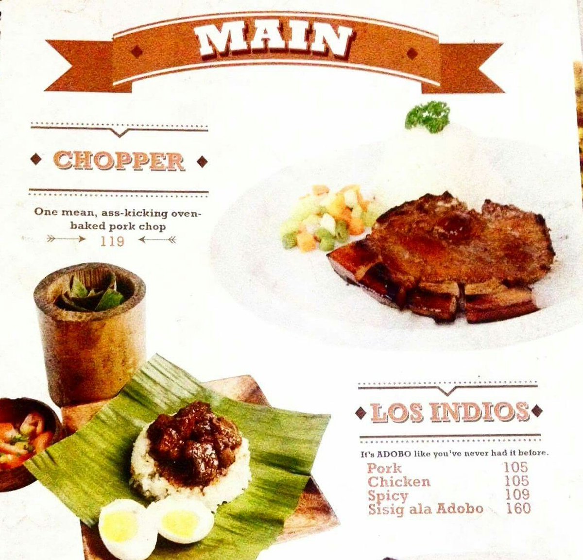 BrickfireMH's tweet photo. Not a fan of steaks? No worries! Brickfire have pork chops just for you. We also serve Adobo with our unique twist! Follow @BrickfireMH 😊🍴 https://t.co/dBlyXRRmce