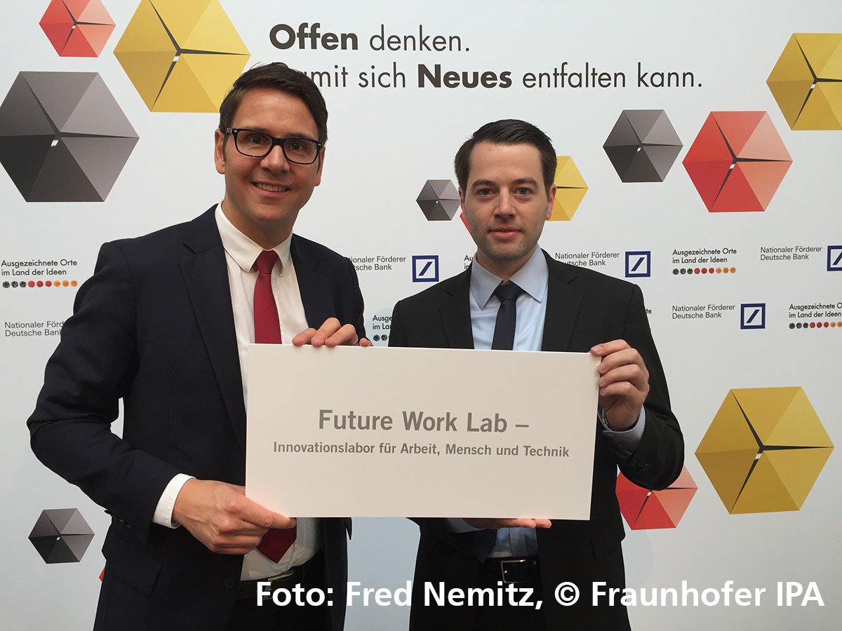 iaostuttgart's tweet photo. 👏🏅@FutureWorkLabDE zählt zu den Preisträgern »Ausgezeichnete Orte im Land der Ideen« 2017 @Land_der_Ideen #100Orte17 https://t.co/sPYPZMKsZE https://t.co/agPmeSnCgf