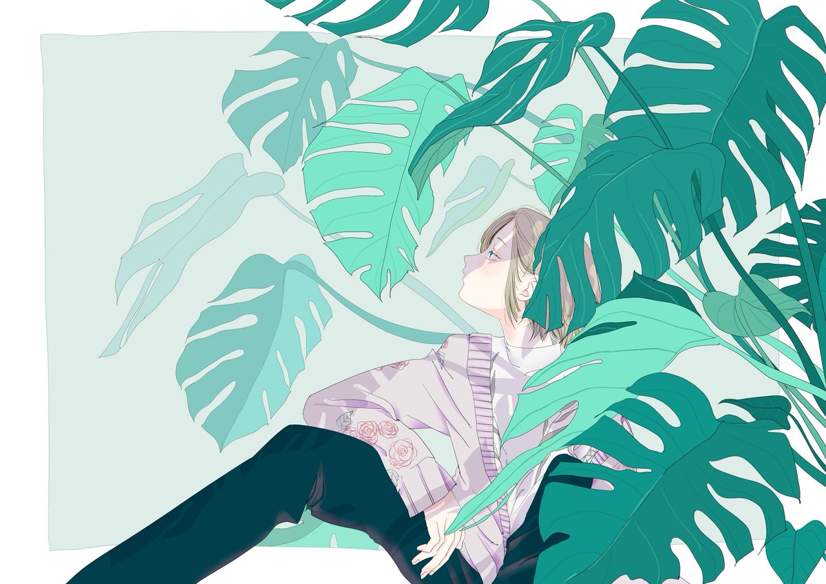 July2017/Monstera
 #illustration 
 #calendar 