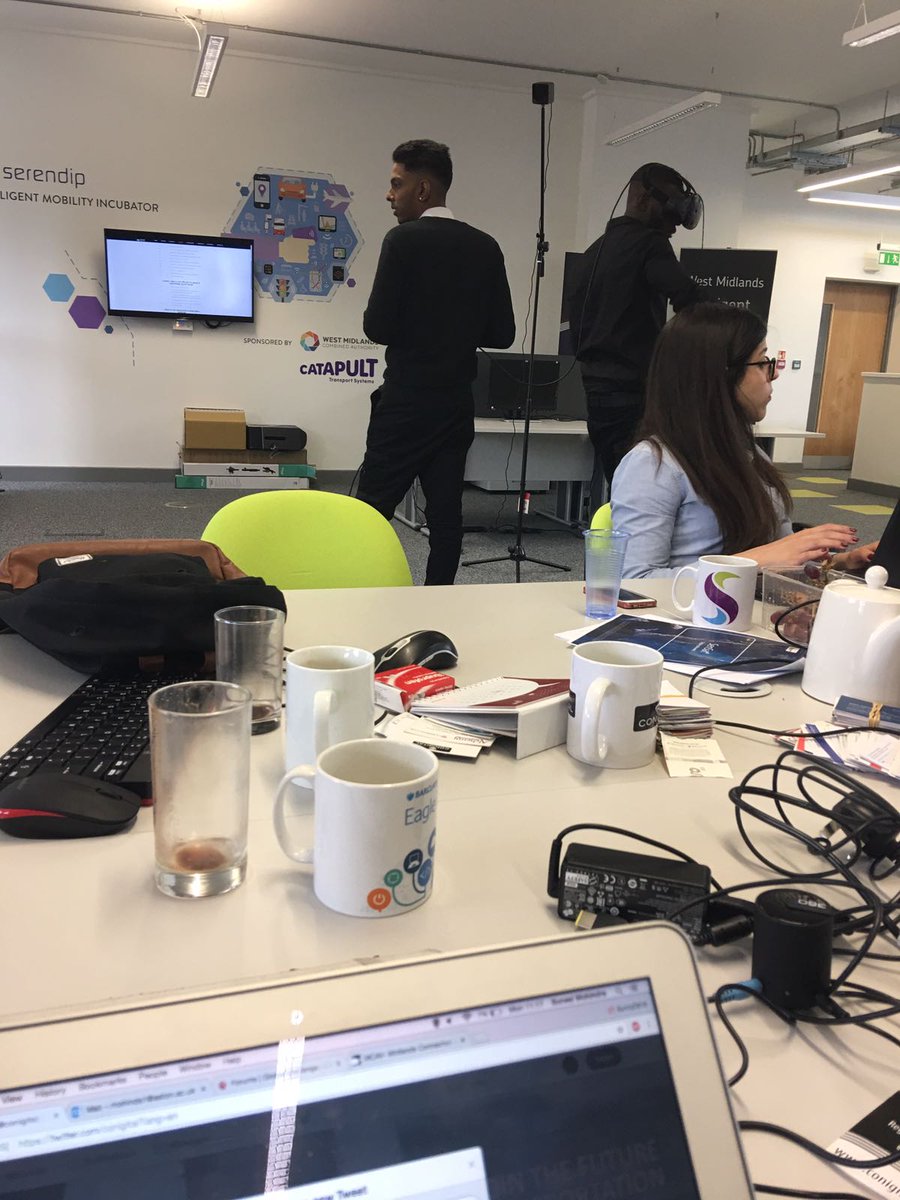 conigital's tweet photo. The MCAV team preparing for the big event tomorrow and some of the guys testing out the VR equipment that will be on show #PODtechnology https://t.co/97ukCOCgG1