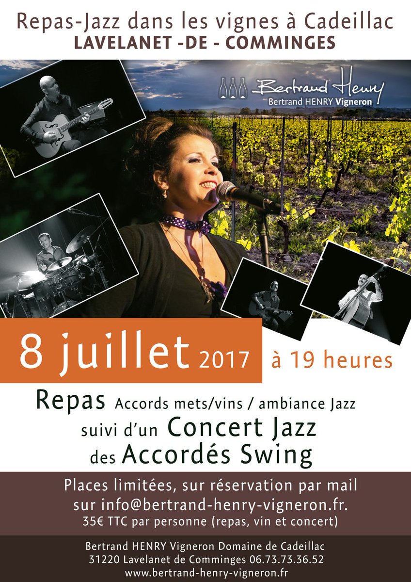 Vigneron31's tweet photo. Plus que quelques places disponibles pour le repas jazz-swing au milieu des vignes 
#Volvestre #toulouse #comminges
https://t.co/H54JUgCS1J https://t.co/qilDRf0uDi