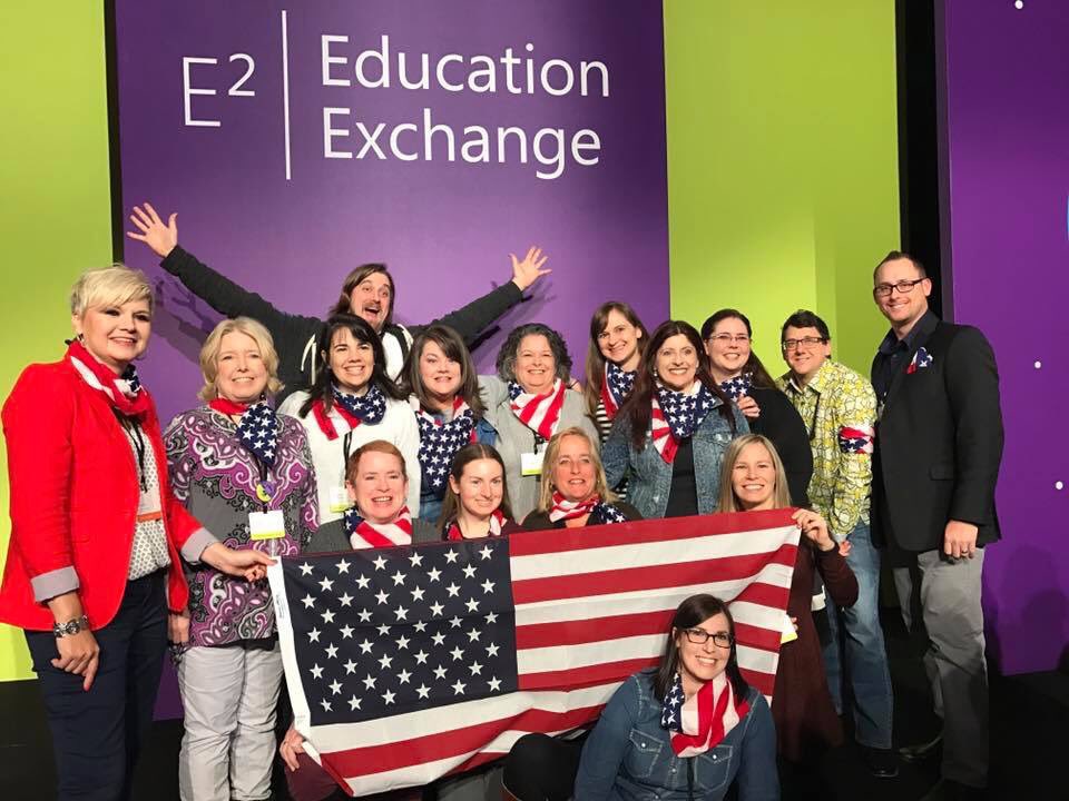 RobynHrivnatz's tweet photo. So good to see so many of these beautiful faces at #iste17! Keep on being awesome #usae2crew #MicrosoftEdu https://t.co/TeggBY98mc