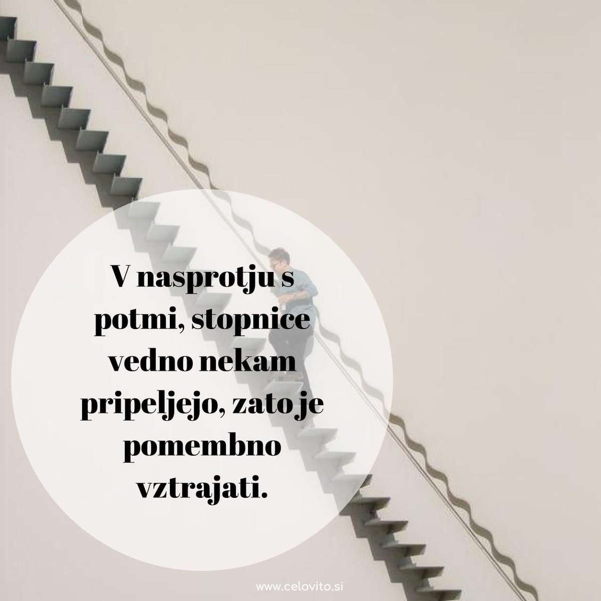 celovito_si's tweet photo. Lepo počasi in vztrajno, lahko tudi z majhnimi koraki, a vedno navzgor. https://t.co/5a6NHPZz7n