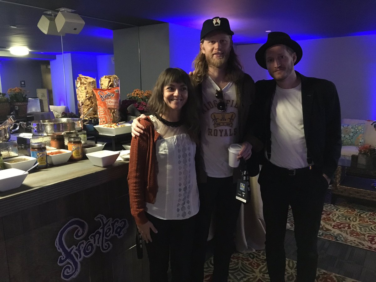 Happy to welcome <a href="/thelumineers/">The Lumineers</a> to our VIP Lounge before the <a href="/MusiCares/">MusiCares</a> MAP Fund Benefit!