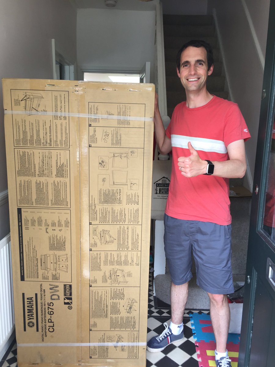HannaPianosUK's tweet photo. 1 happy & local customer, with #brandnew #yamaha @YamahaUK #clp675 #clavinova #wimbledon #pianolove #hannapianos #wimbledon2017 https://t.co/i4UpcOdWTf