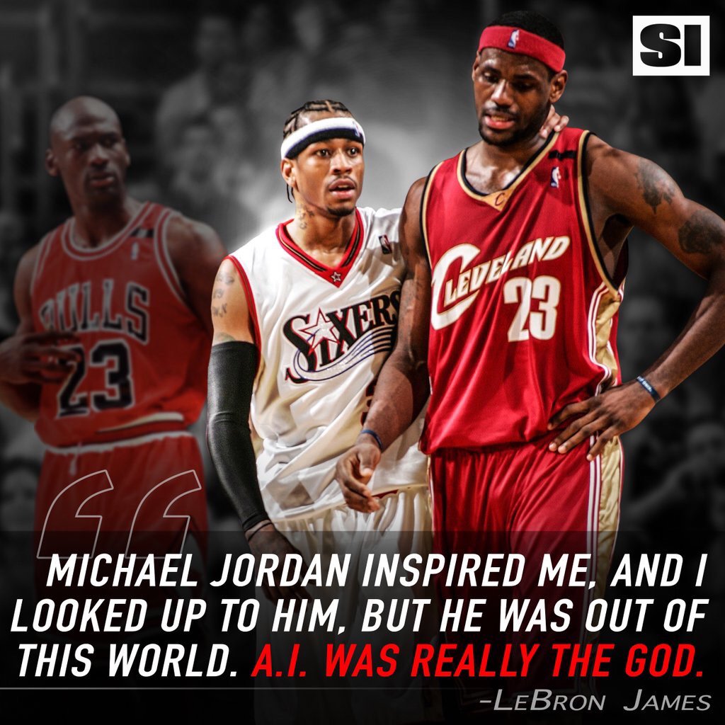 詹皇:Iverson才是我心中真正的神 他代表所有的黑人小孩-黑特籃球-NBA新聞影音圖片分享社區