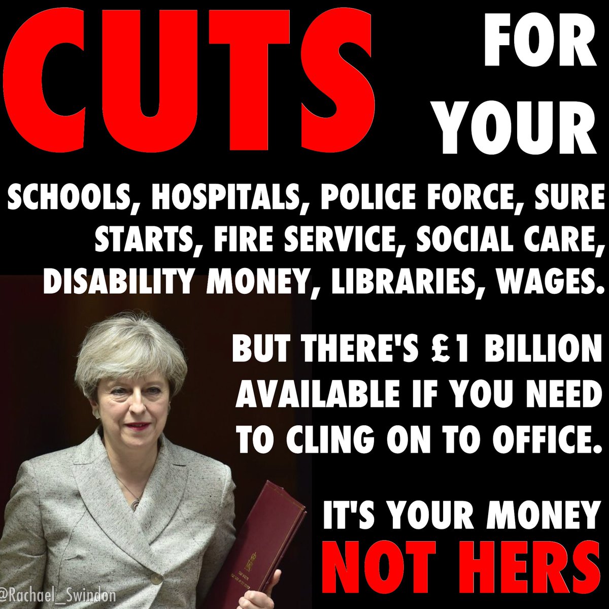 Rachael_Swindon's tweet photo. Does anybody remember voting for a coalition that consists of terror appeasers *and* The DUP? I know I didn't. 
#ToriesOut #DUPCoalition. https://t.co/PU6IVw9740