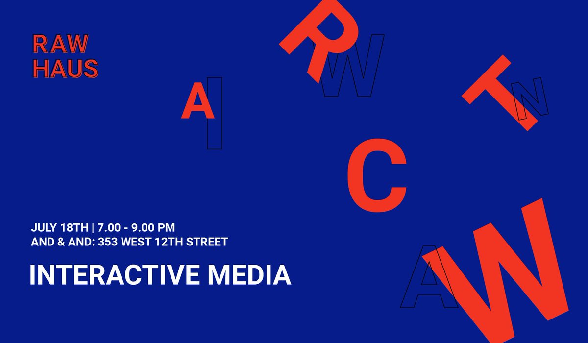 Raw_Haus's tweet photo. Don't sweat-our next #RAWHAUS event is here! Check out our 1st batch of presenters at our Interactive Media event! https://t.co/foHslY1Sqg https://t.co/9ByEXjy5eU