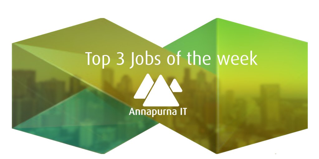 AnnapurnaIT's tweet image. Top IT Jobs this week: ow.ly/5oHt30cSwkd #SeniorFrontEndDeveloper #Stockholm £60k, #PythonDeveloper €65k, #SystemEngineer #London £90k