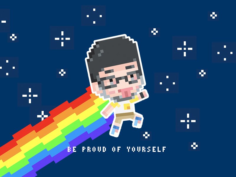 FunTrip_'s tweet photo. Be proud of yourself. 🌈
#2017Pride #pixelart #一个彩虹猫的捏他
https://t.co/GS8rmnz0W8 https://t.co/n0RStTwklM