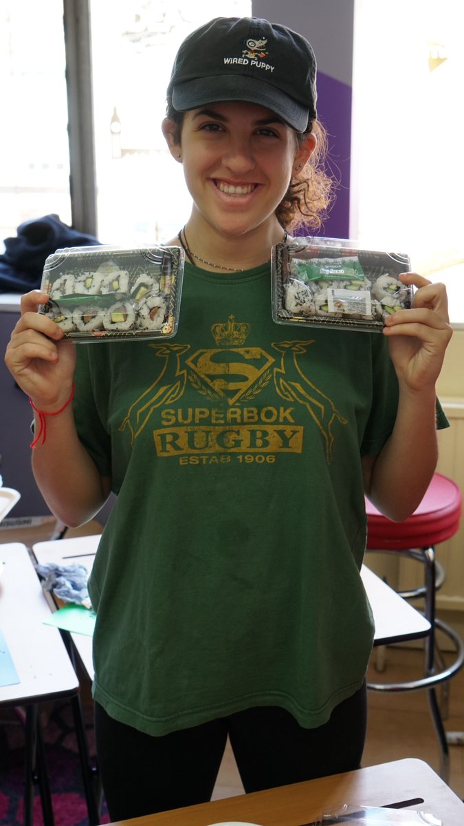 It's #activitiesweek <a href="/UCSHampstead/">UCS Hampstead</a> and <a href="/UCSSixthform/">UCSSixthform</a> students do their best <a href="/YOSushi/">YO!</a> impression as they make #uramaki sushi rolls.