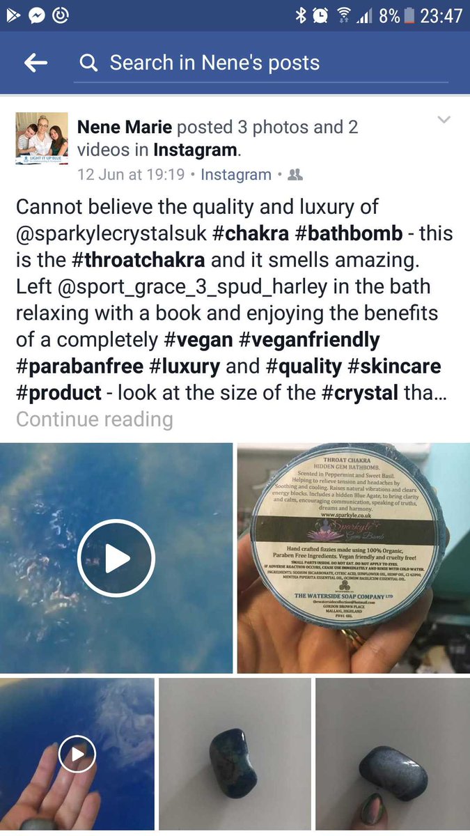 SparkyleUK's tweet photo. Love seeing these little beauties bringing  #happiness &amp; #Relaxation to others 💜💕🌱🙏
#gembombs #vegan  #bathbomb #organic #crystals  #chakras https://t.co/XyRazFiT5r