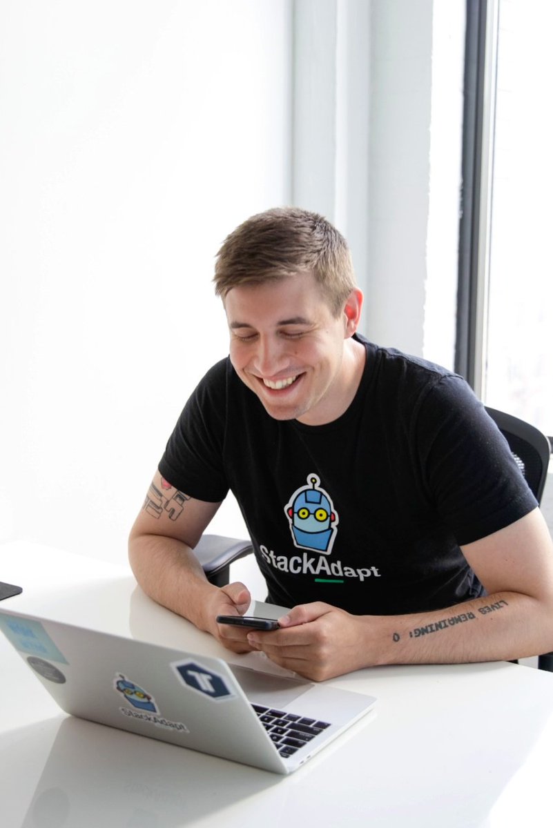 StackAdapt's tweet image. Martin, Director of Talent. His favorite tool- @Lever. 
On #recruiting: "You gotta be present when interacting with candidates."
#ToolStack