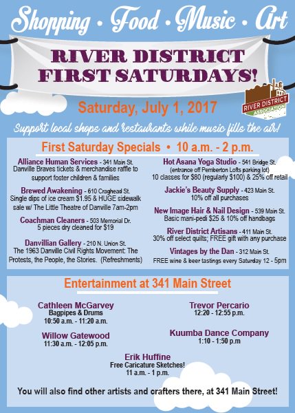 DowntownDanVA's tweet photo. Making weekend plans? See what's happening in the River District this Saturday! https://t.co/bFQL6ZUtRl
