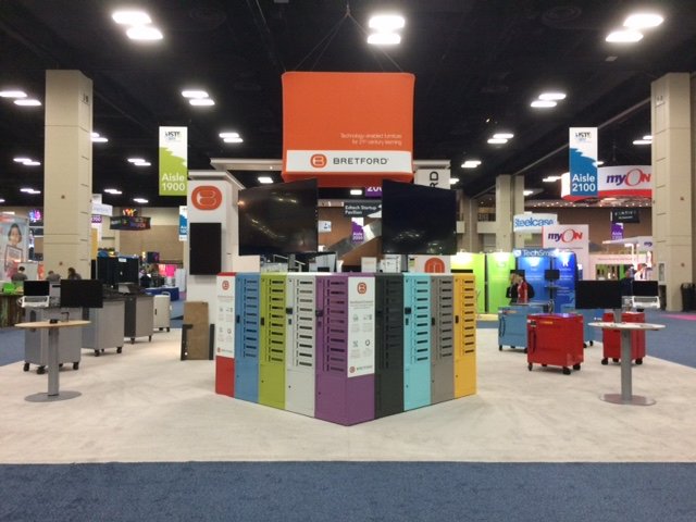 Bretford's tweet image. Are you at #ISTE2017? Stop by Bretford Booth #2019 and share your favorite locker color with us! #bretford #techguard #edtech #iste