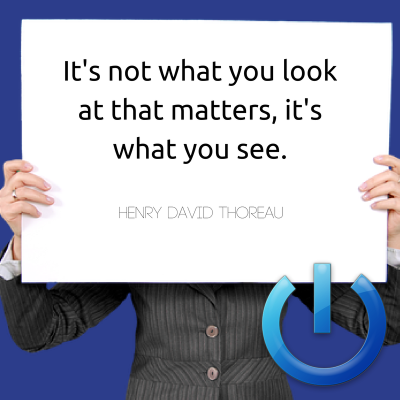 TotalEncore's tweet image. #MotivationMonday - It's not what you look at that matters, it's what you see.