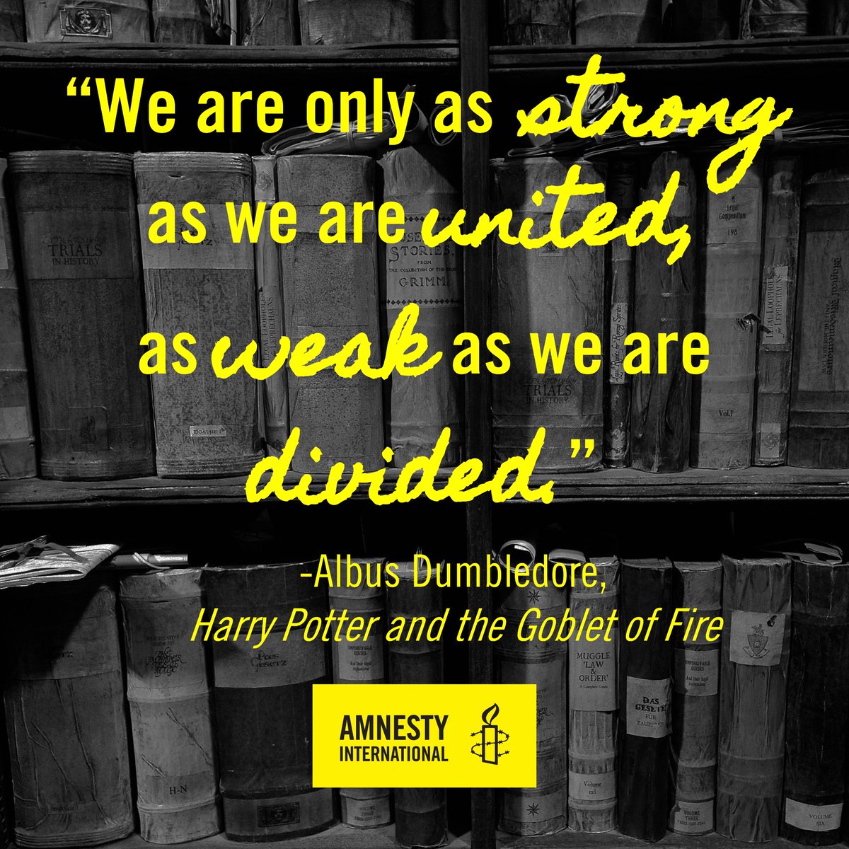Thank you to <a href="/jk_rowling/">J.K. Rowling</a>, former <a href="/amnesty/">Amnesty International</a> staffer, for your Twitter #resistance, always inspirational words and of course #HarryPotter20!