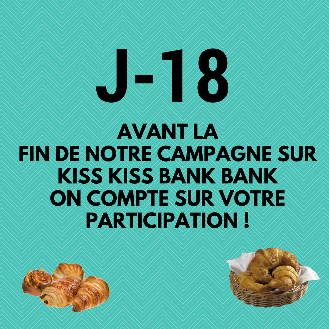 CelieEhou's tweet photo. Plus que 18 jours pour soutenir #BaguetteàBicyclette sur @Kissbankers ! Le principe est simple : 1 don = 🎁  
👉 https://t.co/gL8MDaWXSr https://t.co/k9jcZTtDLw