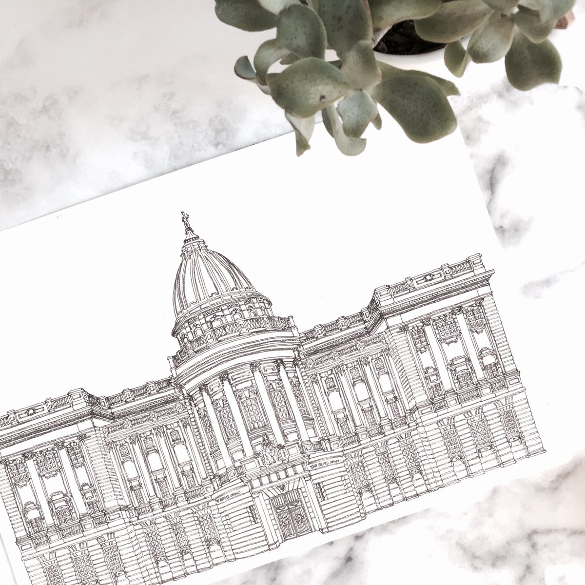 inkandwhite_'s tweet image. Latest illustration of #TheMitchellLibrary in #Glasgow available online VERY SOON! #illustration #Scotland #drawing #Etsy #art