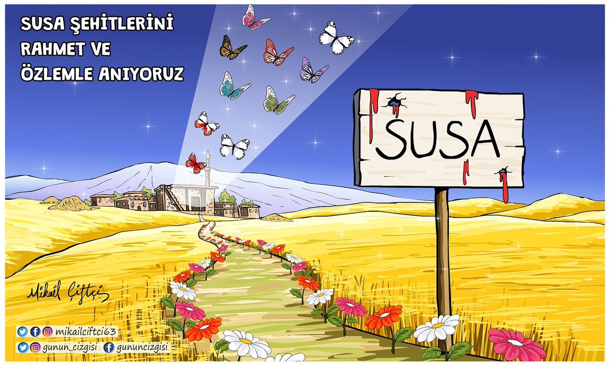 #SusaCamiKatliamı Şehitlerini, Şehâdetlerinin 25.yıl dönümünde rahmetle anıyoruz 
***