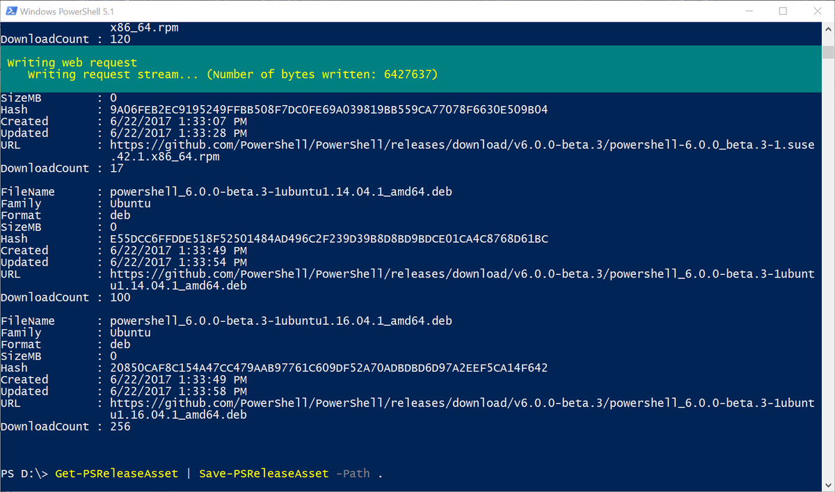 JeffHicks's tweet image. Time to get the latest #PowerShell v6 beta bits. #PSLinux
