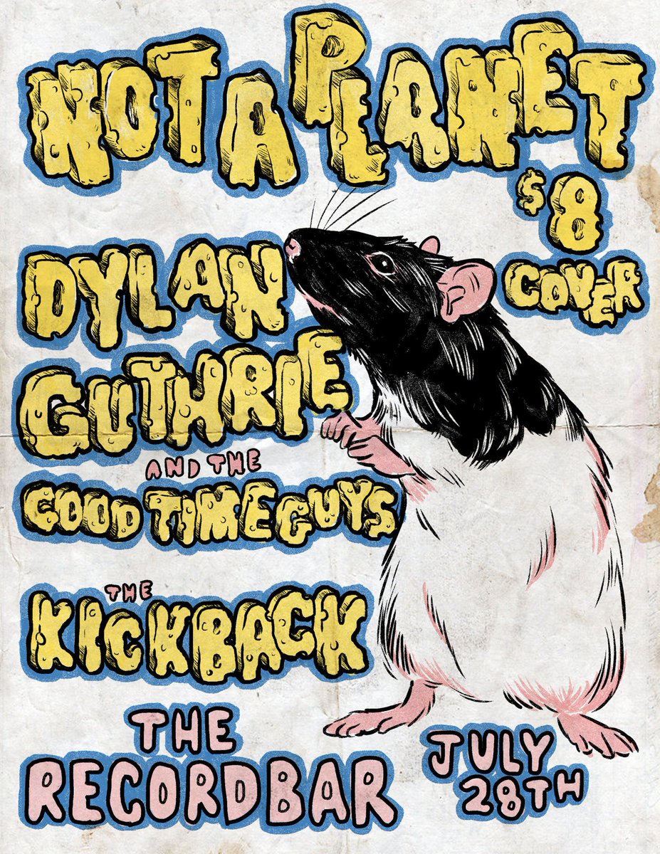 kcconcerts's tweet photo. ANNOUNCED! @notaplanet, @goodtimeguysusa, and @thekickback will be at @recordBar on July 28! Tix: https://t.co/yZOI0VrtGz #kcconcerts https://t.co/42rr4tOUgr