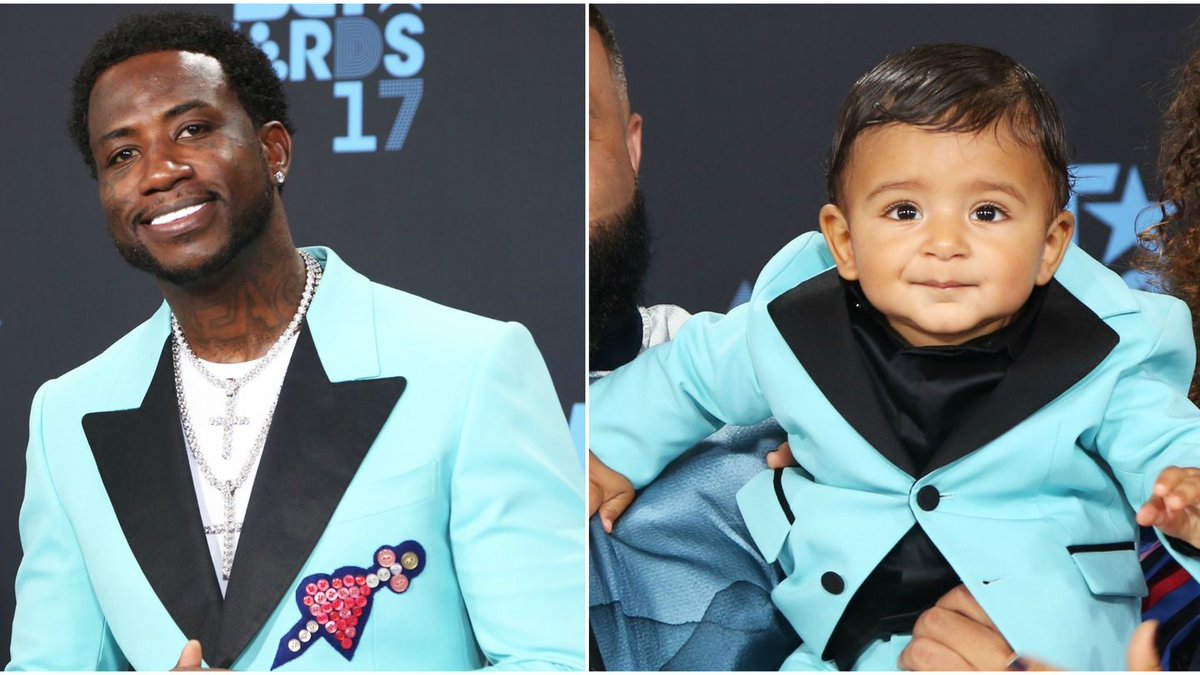 Gucci Mane and Asahd Khaled were totally twinning at the BET Awards on.mtv.com/2tdfwQ6