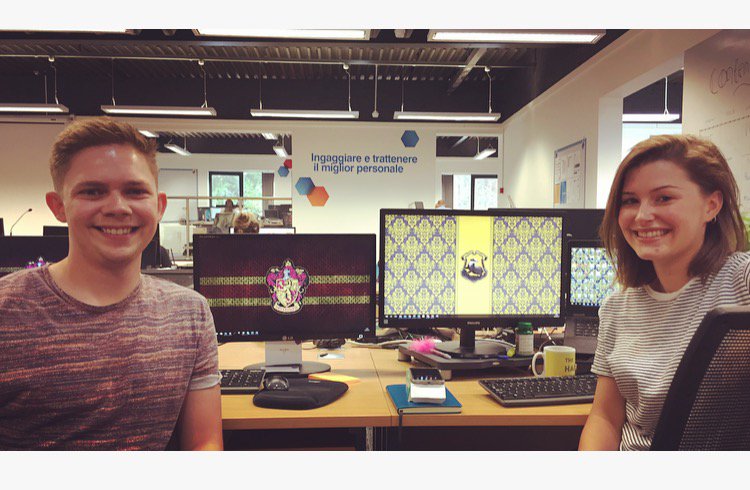 On a day like today, we're lucky that our #social team are the biggest #Potterheads in the office! ⚡#Gryffindor #Hufflepuff #HarryPotter20