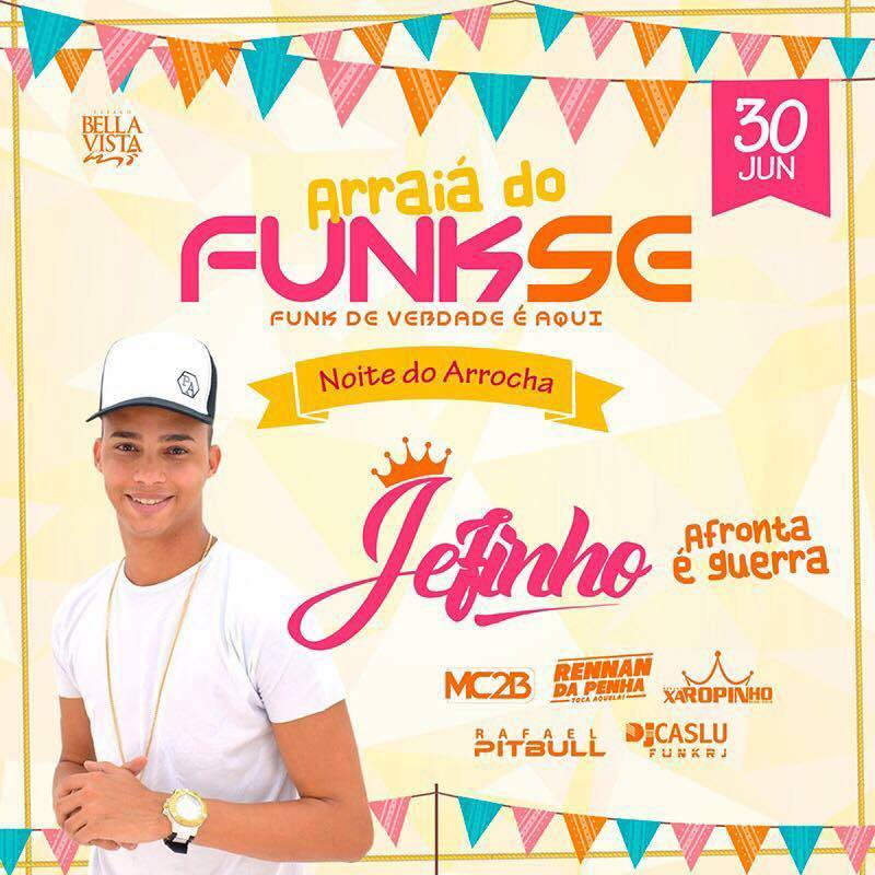 funk__se's tweet photo. SEXTA tem aquele furdunço da Funk-se no espaço Bella Vista com MC Jefinho, Dj Renan da penha, Dj Rafael da PIT e convidados!  💥🔉🔉 https://t.co/4IvODCDi8S