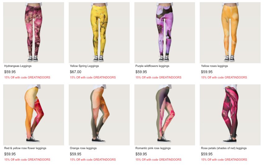 #Leggings!
Gallery zazzle.com/idillyum
#pants #womenClothes #floralLeggings #pantaCollants #outfit #vestitiDonna #romanticFlowers #girls