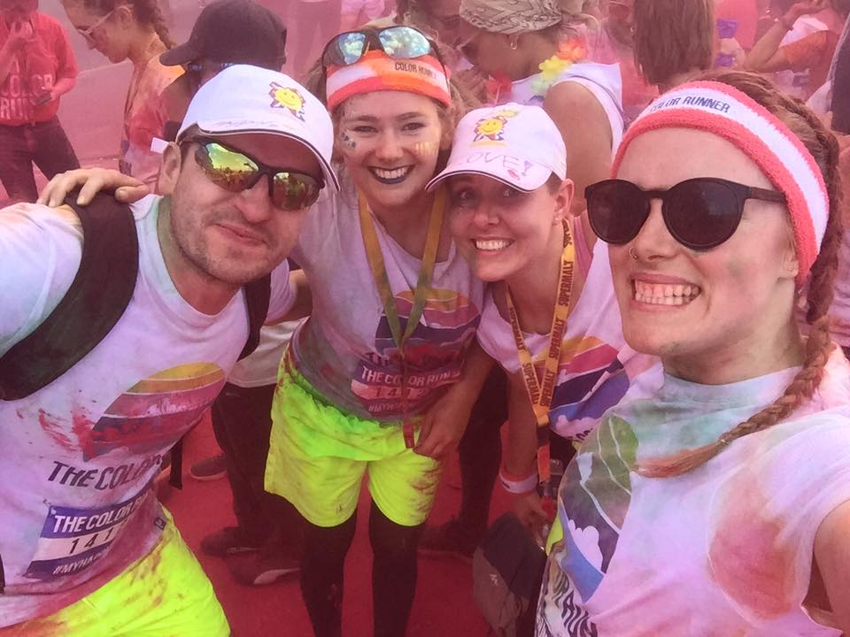 Team Elektra having fun at the Colour Run the other week!
