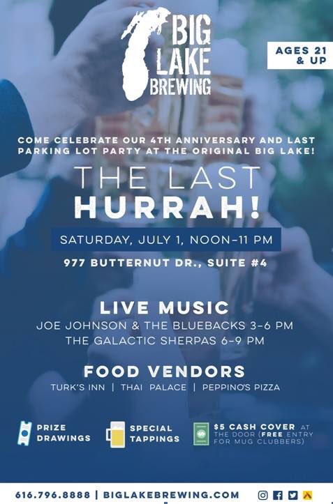 We're hanging out in Holland with <a href="/BigLakeBrewing/">Big Lake Brewing</a> THIS SATURDAY!!! Music, food and great beer! Come hang out with @bigdrewCON and I