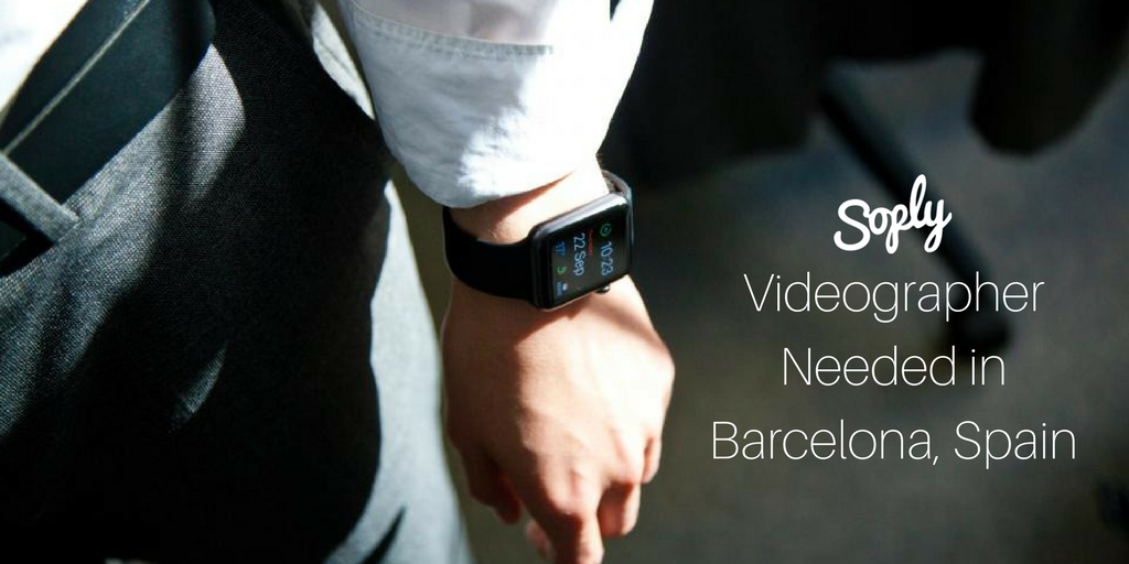 #Videographer needed to record a talk in #Barcelona #Spain. See more info and submit your #quote here: soply.co/2s91VZZ