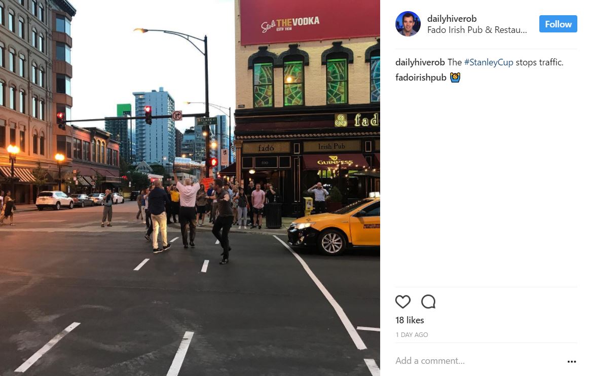 alexiniguez's tweet photo. Photos from a Penguins Stanley Cup party in Vegas and the Cup's trip to Chicago are starting to pop up. #cuptracker https://t.co/xFOPHNt6F6 https://t.co/q7W1ipIeOz