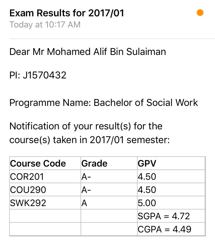 PyroAlif's tweet image. Thank god for good results. Alhamdulillah syukur :) Get this again and i guess confirm on doing honours year?