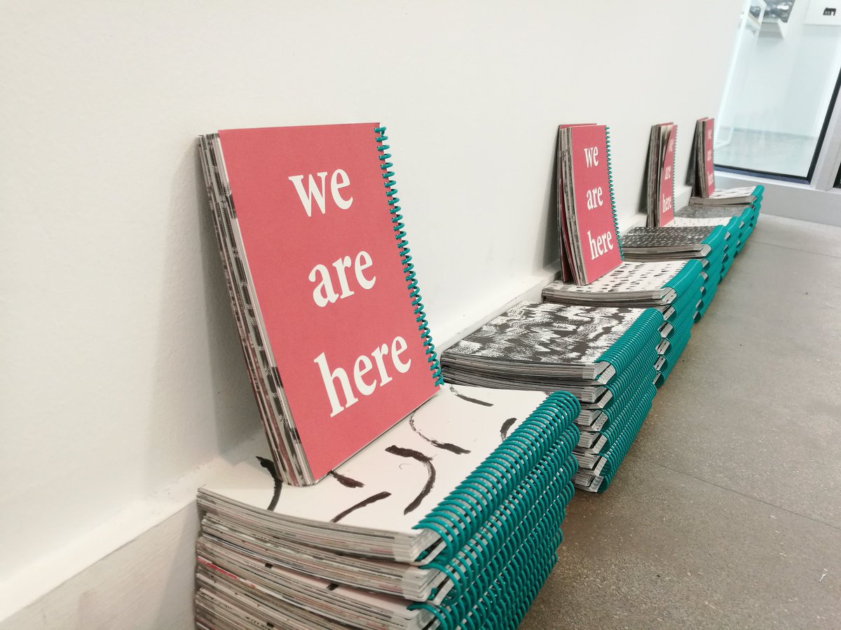 THEY ARE HERE! Final touches completed for the private view this evening. 🍻 #wearehere #NUAdegreeshows <a href="/NUAillustration/">NUAillustration</a>