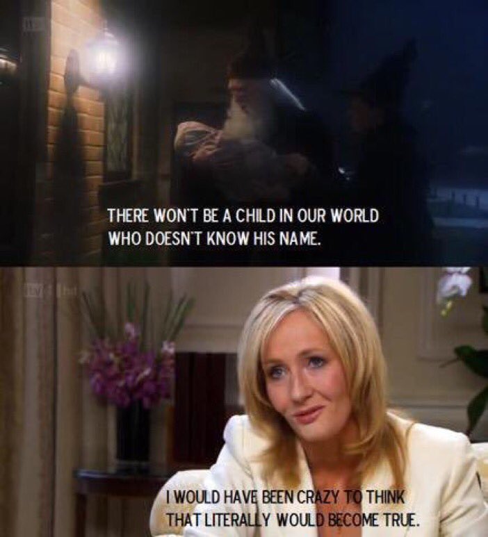 "There won't be a child in our world who doesn't know his name." #20YearsofHarryPotter #20YearsofMagic #HarryPotter20