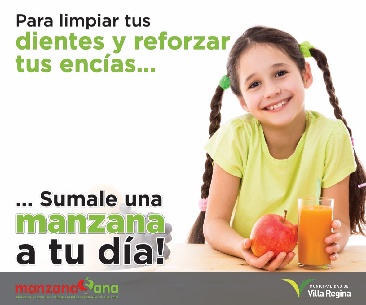 #BuenLunes Es importante concientizar sobre la importancia de comer #manzana todos los días! Ayudanos con RT para difundir esta campaña!