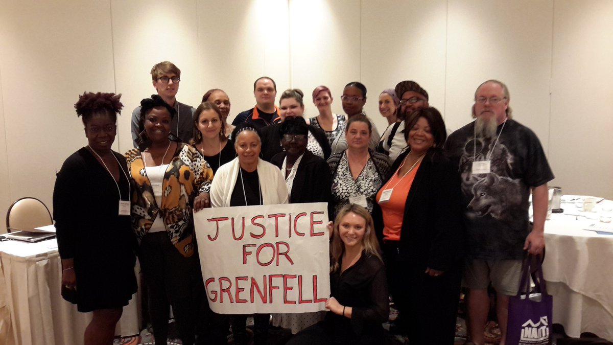 Solidarity from National Alliance of HUD Tenants in Washington DC #justiceforgrenfell #NAHT