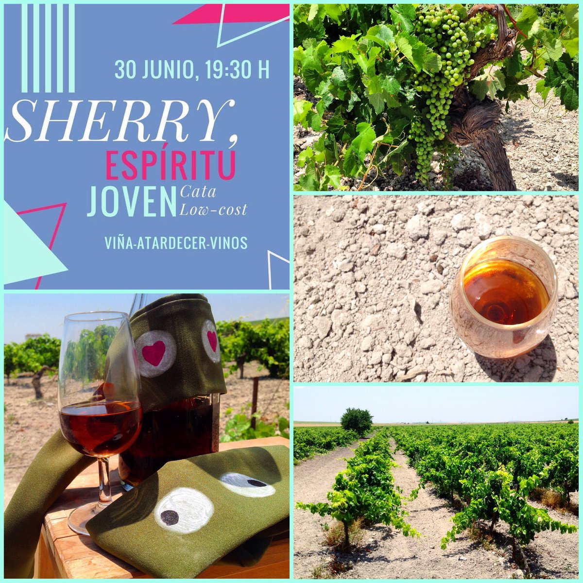 spiritsherry's tweet photo. A 4 días de Sherry, Espíritu Joven!!! Una cata de vinos de Jerez al atardecer en plena viña... https://t.co/gDLy83hCAi #jerez #spiritsherry https://t.co/gRL1Mh6paK