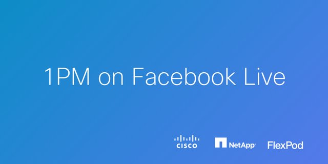 Hours away from the BIG #FlexPod reveal! If you can't make it to booth 2115, view on <a href="/NetApp/">NetApp</a> Facebook Live bit.ly/2u9aXTy
