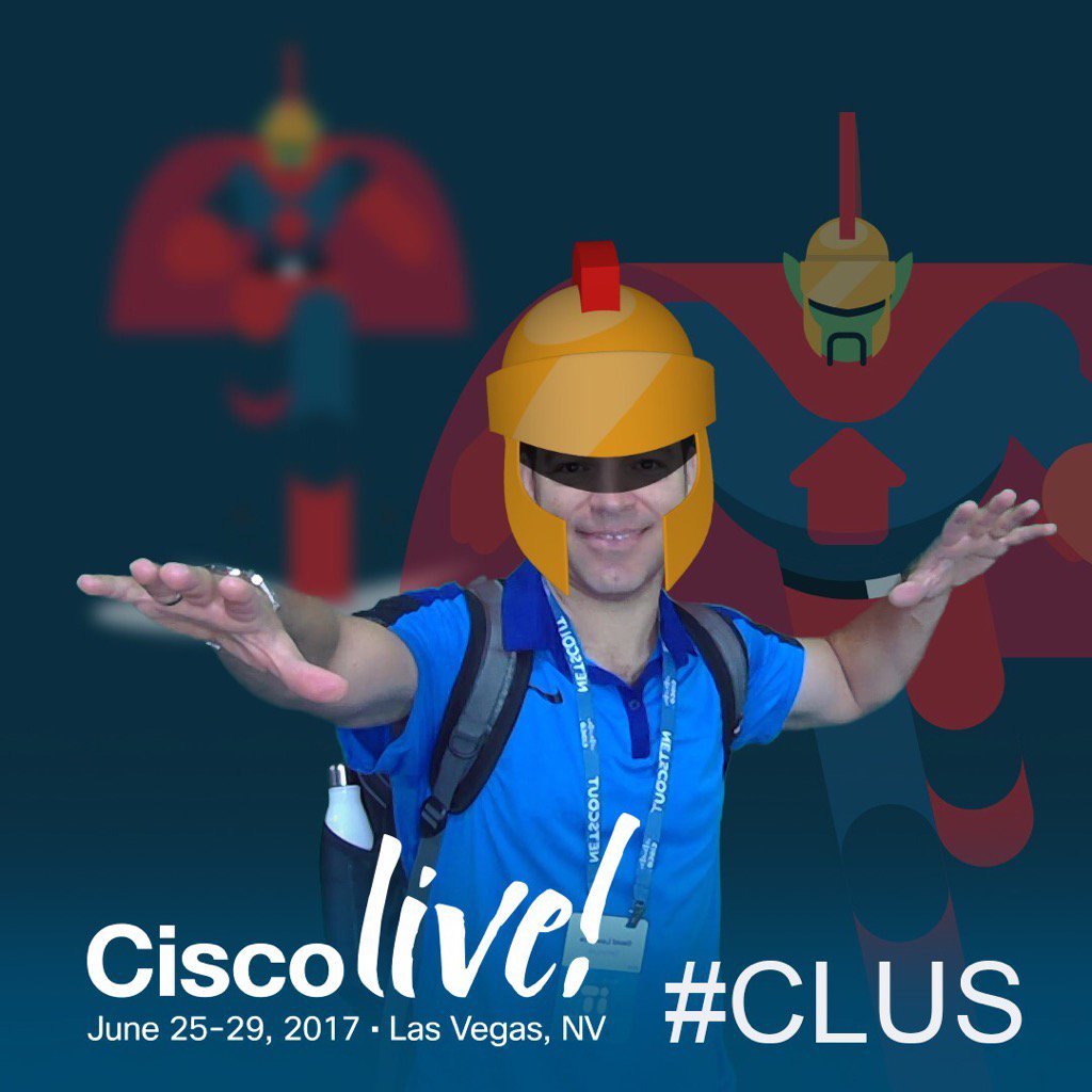 lovelace_dave's tweet photo. Flexing my Inner IT super hero at Cisco Live #CLUS https://t.co/QCdhdaW9Y1