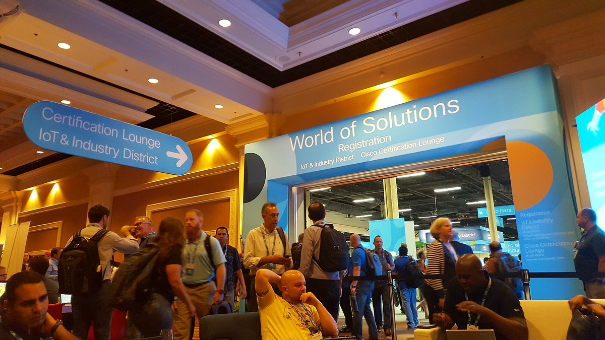 elopes01's tweet image. Just a few minutes away from the WoS opening @CiscoLive #CLUS  - connect with us at the Certification Lounge #LearningatCisco