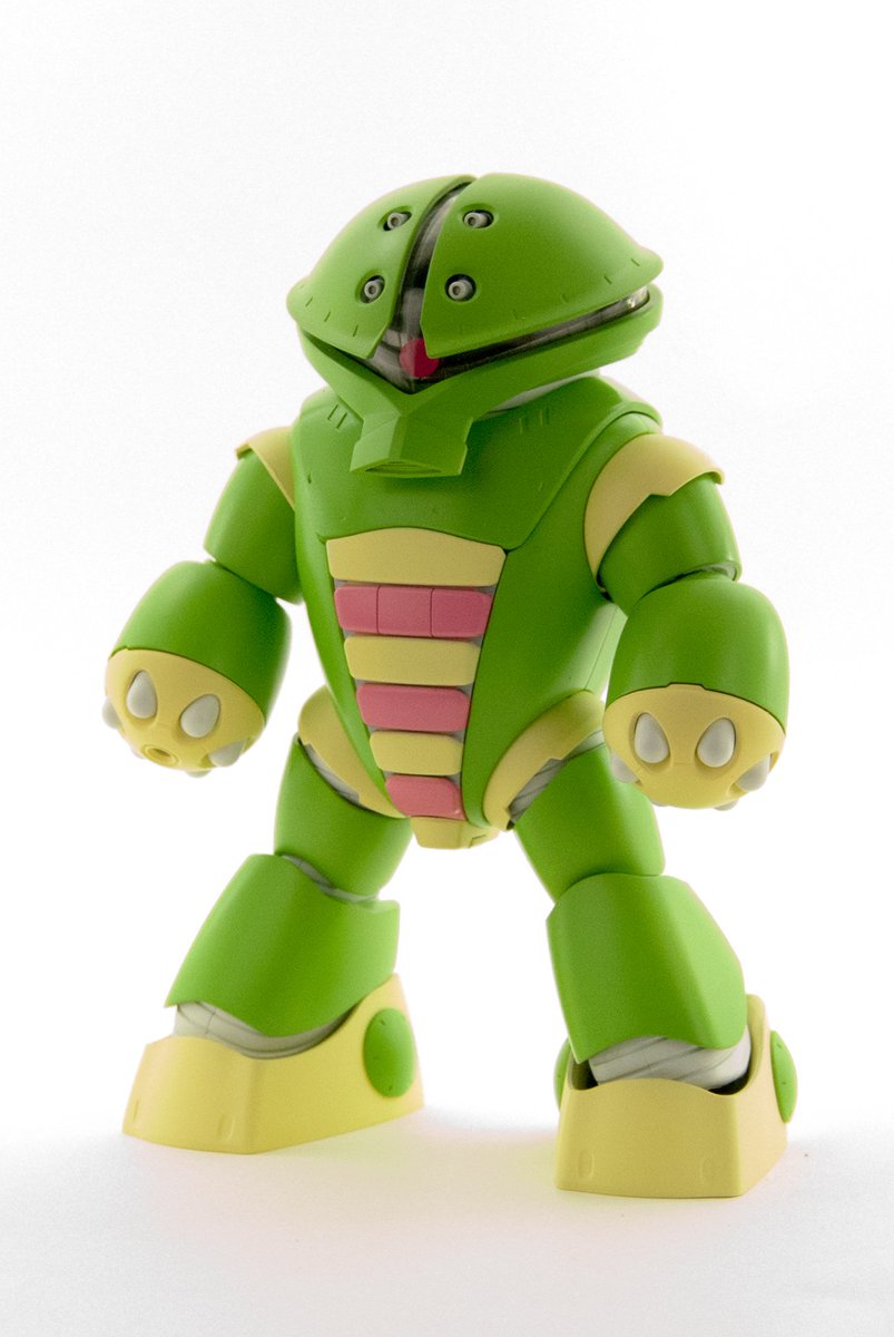 HGUCアッガイ_完成】 見たまんまのガチャピン仕様です。 この