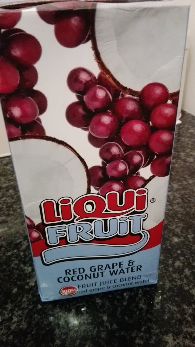 BrandUze's tweet photo. My shock to discover this was not the grape juice only that I thought it was. Not enjoying the addition of coconut water #LiquiFruit https://t.co/tOBoU9NW5J
