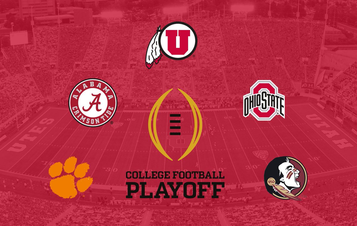 utahathletics's tweet image. Five teams have been ranked in every College Football Playoff poll: 

Utah
Alabama
Clemson
Ohio State
Florida State. 

#goutes #CFB