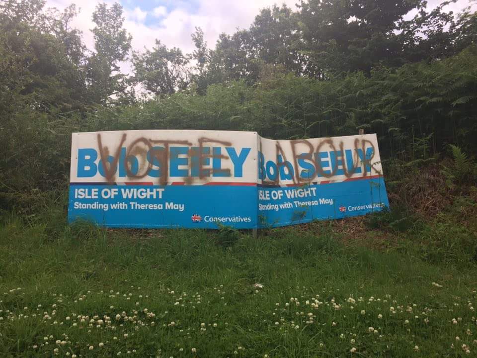 Oi <a href="/IoWBobSeely/">Bob Seely</a> get rid of your eyesore crap you have had long enough! Grrrrrr