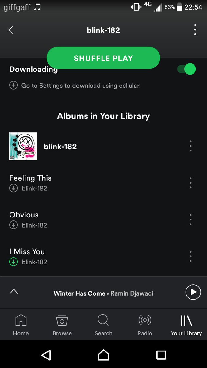 FinalReelFilms's tweet photo. @SpotifyUK any idea why 95% of my offline library keeps becoming unavailable offline, even after re-downloading it all several times? https://t.co/MZ0JADhiyy