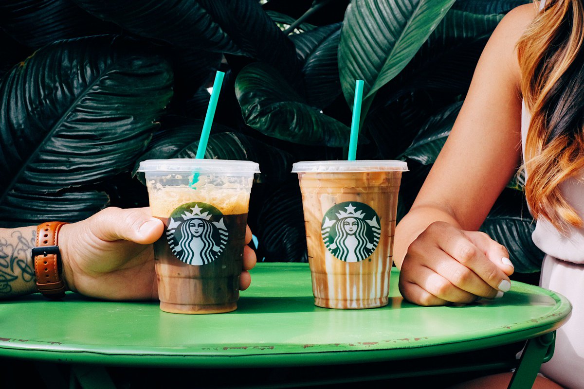 Buy one grande iced espresso, get one free, share with a friend (or a frond)🌿 
6/27-7/2, 2-5pm. U.S. only. #StarbucksDate