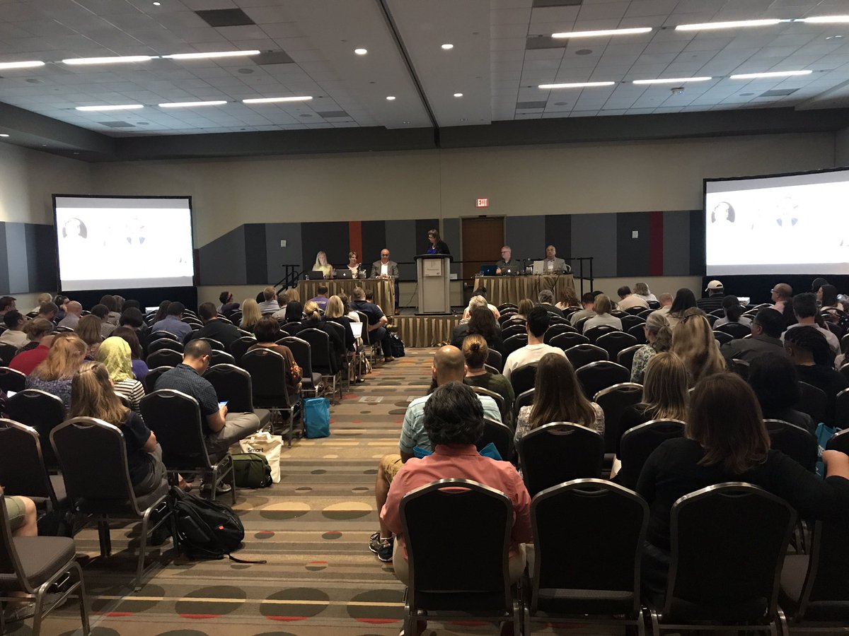 Attended the 5 key trends transforming teaching today.  Standing room only. Thank you Power School. <a href="/MyPowerSchool/">PowerSchool</a> #UnifiedClassroom #ISTE17